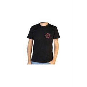 Tricou din ameste de bumbac cu print logo imagine