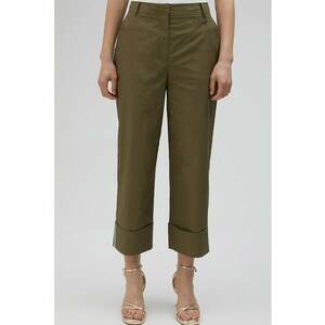 Pantaloni crop cu talie inalta imagine