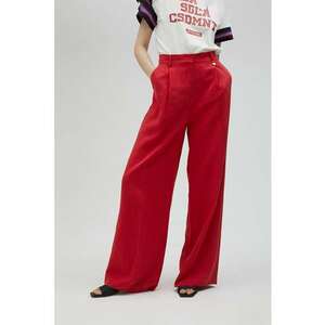 Pantaloni ampli din amestec de in - cu talie inalta imagine