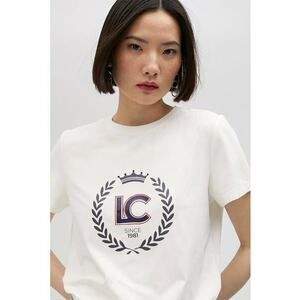 Tricou cu decolteu la baza gatului si logo imagine