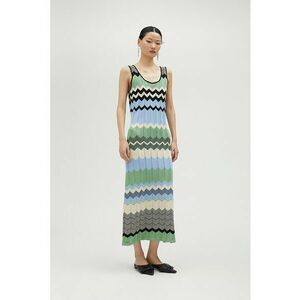 Rochie lunga din amestec de modal - fara maneci - cu slit lateral imagine