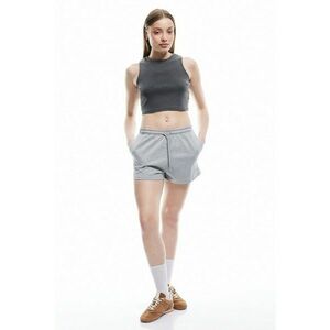 Pantaloni scurti uni cu snur imagine