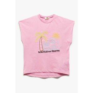 Tricou cu model brodat imagine