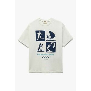 Tricou lejer cu model grafic imagine