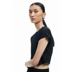 Tricou texturat crop imagine