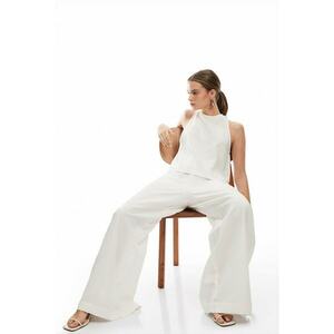Bluza fara maneci din amestec de in imagine