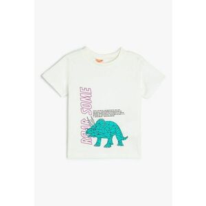Tricou de bumbac cu imprimeu grafic imagine