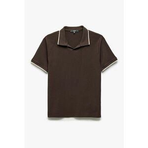 Tricou polo cu detalii contrastante imagine