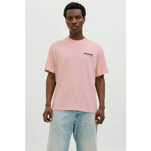 Tricou cu decolteu la baza gatului si imprimeu pe partea din spate imagine