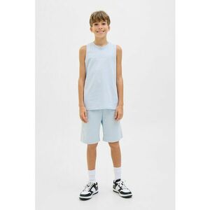 Tricou regular fit cu decolteu la baza gatului - Albastru glaciar imagine
