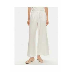 Pantaloni dama bumbac alb imagine
