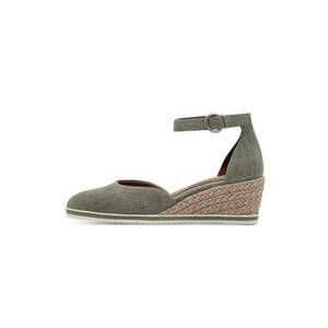 Sandale wedge tip espadrile din material textil imagine
