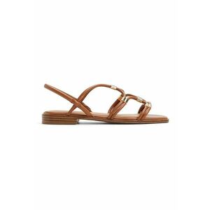 Sandale de piele ecologica cu barete multiple Bychan imagine