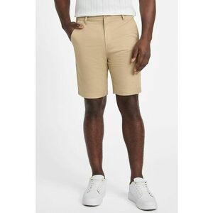 Pantaloni scurti uni din amestec de in imagine