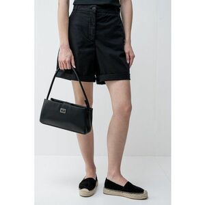 Pantaloni scurti din amestec de lyocell cu buzunare si talie inalta imagine