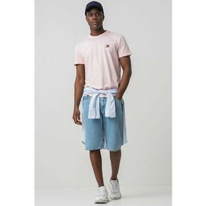 Tricou din bumbac cu decolteu la baza gatului imagine
