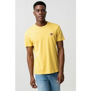 Tricou din bumbac cu decolteu la baza gatului imagine