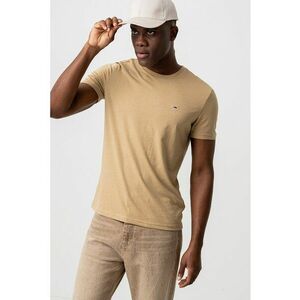 Tricou slim fit cu logo discret imagine