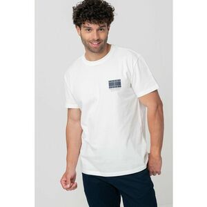 Tricou din bumbac cu imprimeu logo discret imagine