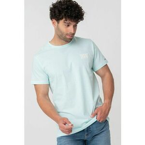 Tricou slim fit cu imprimeu logo discret imagine