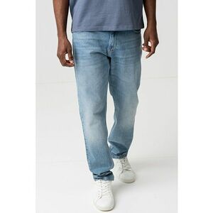 Blugi relaxed fit cu aspect decolorat imagine