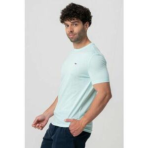 Tricou slim fit cu logo discret imagine