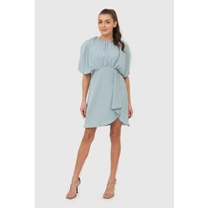 Rochie mini cu maneci drapate DA1654 DUCKEGG - Albastru imagine