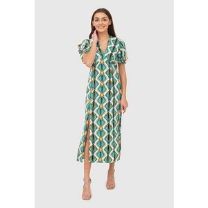 Rochie midi cu maneca scurta DA1759 MULTI imagine