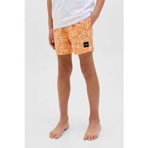 Pantaloni scurti cu snur de ajustare si imprimeu grafic imagine