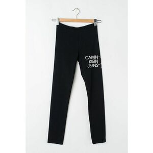 Colanti din amestec de bumbac organic cu imprimeu logo imagine