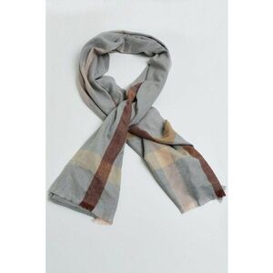 Fular din amestec de mohair cu model in carouri imagine