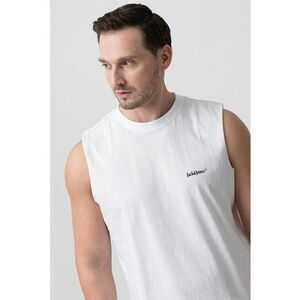 Tricou fara maneci cu model grafic pe spate imagine