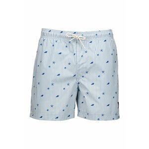 Costum de baie cu imprimeu si snur imagine