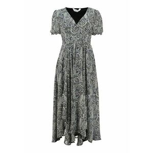Rochie cu imprimeu si decolteu in V imagine