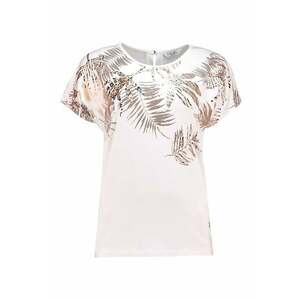 Tricou cu imprimeu vegetal imagine