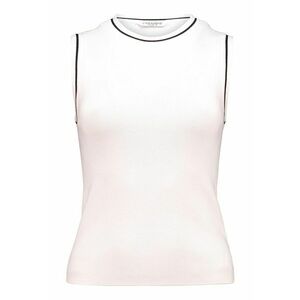 Top slim fit cu decolteu la baza gatului si aspect striat imagine