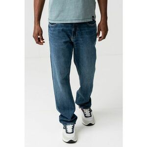 Blugi relaxed fit cu aspect decolorat imagine