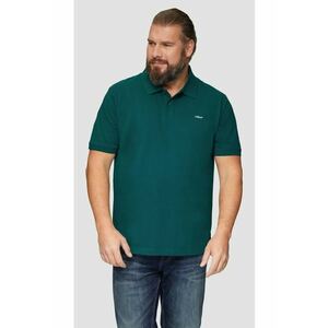 s.Oliver Big Sizes Tricou polo barbati big sizes din amestec de bumbac - Turcoaz imagine