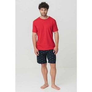 Pijama din amestec de bumbac cu pantaloni scurti imagine