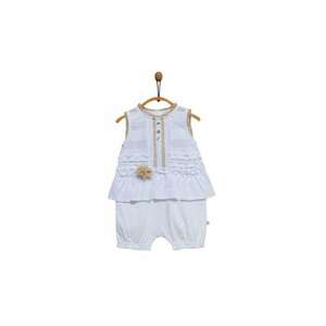 Compleu bebe - cu volanase - alb - TK5966 imagine