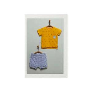Compleu cu pantaloni scurti pepit - 2 piese - TKE6065 imagine