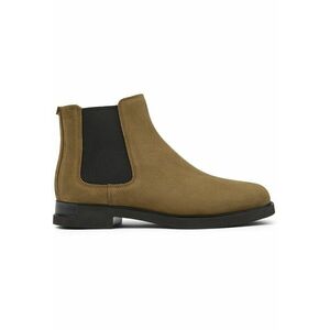 Ghete Chelsea din piele nabuc imagine