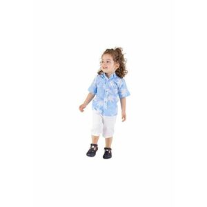 Compleu - pentru baieti - cu palmieri - 2 Piese - MK-7016 - Albastru - imagine