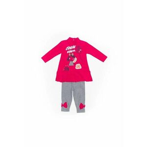 Compleu rochita cu colanti - 33625 - Fucsia - imagine
