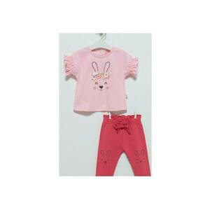 Compleu fetite - Iepuras - 2 piese - TKK7062 - Roz - imagine