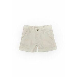 Pantaloni scurti bebelusi - din in - 21142-1 - Crem - imagine