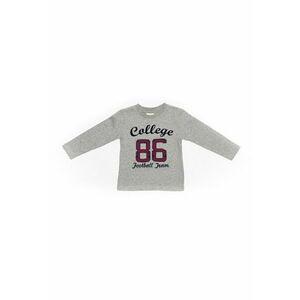 Bluza cu imprimeu - College - 54710 - Gri - imagine