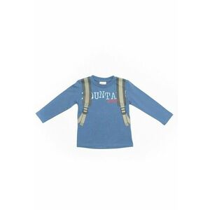 Bluza cu imprimeu ghiozdan - baieti - 16720 - Albastru - imagine