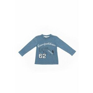 Bluza din bumbac - Wooloo Mooloo - Number 62 - 21720-1 - Albastru - imagine