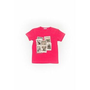 Tricou fetite - din bumbac - 35420-2 - Fucsia - imagine